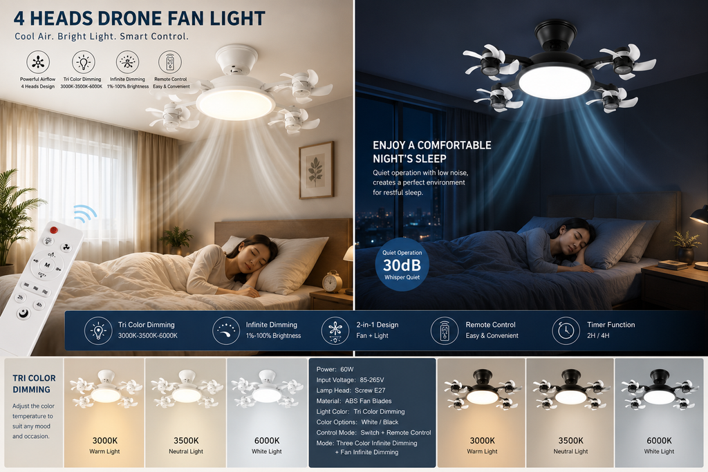 2-In-1  Fan Light